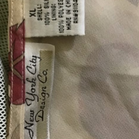 SALE NYC DESIGN CO Paisley Print Lined Top, XL, EUC - Picture 3 of 3